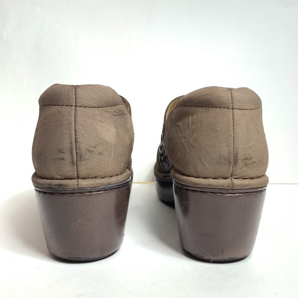 Ariat Tambour Women's Size 9 Leather Clogs Slip On Wedge Heel Mule Shoe - Picture 11 of 15